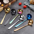Axyaa Long Handle Soup Spoon - Stainless Steel Cutlery Dinnerware