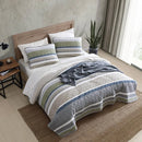 Axyaa Reversible Cotton Quilt Set with Shams - Full/Queen Lightweight Bedding