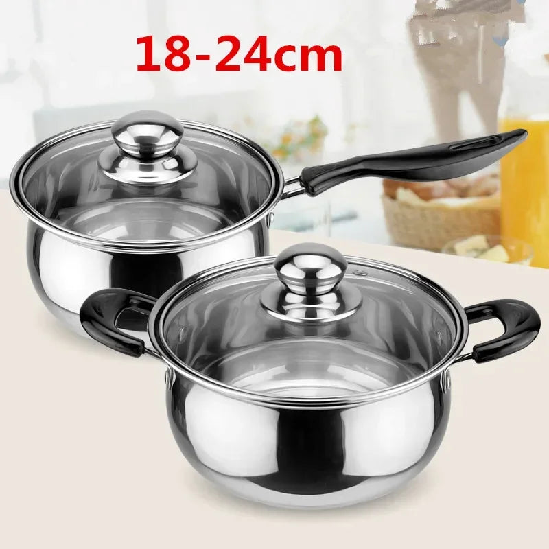 Axya Stainless Steel Double Bottom Soup Pot Multi-Purpose Cookware