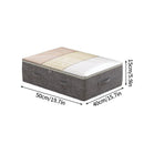 Axyaa Foldable Cotton Linen Wardrobe Organizer Storage Bags - Set of 3