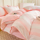 Axyaa Solid Purple Bedding Set: Soft Polyester Cover Set for Twin Queen Full Size