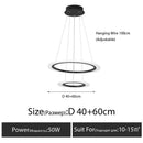 Axyaa Modern Living Room Chandelier LED Indoor Lighting Bedroom Decor