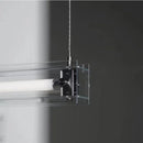 Axyaa Modern Glass Chandelier Light: Luxury Office & Hotel Designer Lighting