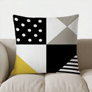Axyaa Modern Geometric Pattern Pillow Cover for Sofa, Bedroom, Car - Digital Print Pattern