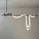 Axyaa Modern Silica Gel Tube Designer Chandelier for Home Decor