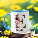 Axyaa Floral Water Cup: Personalized Creative Tea Mug for Birthday, Mothers Day Gift