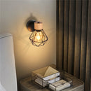 Axyaa Vintage Wire Cage Wall Sconce Light for Bedroom and Restaurant