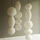 Axyaa Noguchi Pendant Light Vintage Wabi-sabi Chandelier for Living Room Bedroom