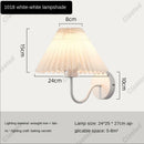 Axyaa Nordic Retro Pleated Cloth Wall Light for Bedroom, Corridor, Hotel Room
