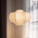 Axyaa Silk Chandelier: Adjustable Height Modern Nordic LED Pendant Lights