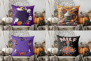 Axyaa Halloween Ghosts and Skulls Pillow Cover for Sofa, Bedroom, Car