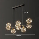 Axyaa Modern LED Pendant Light Chandeliers for Living Room and Dining Room