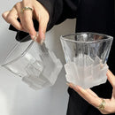 Axyaa Frosted Texture Ice Cup Glass Luxurious Whiskey Cup