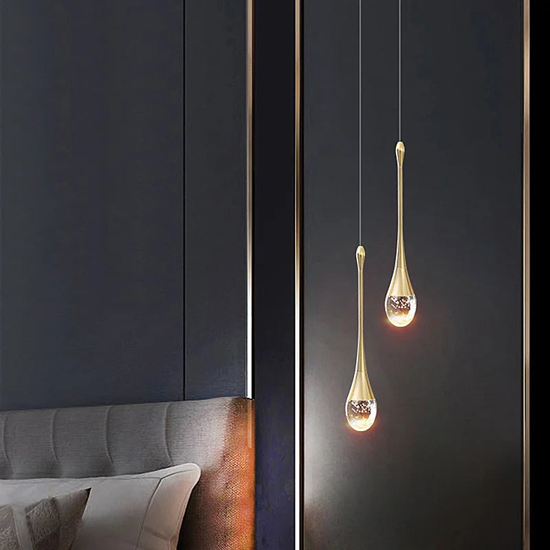 Axyaa Bubble Crystal Pendant Lights: Elegant Indoor Hanging Lamp for Home Decor