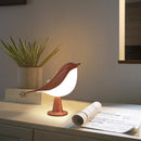 Axyaa Wooden Bird Table Lamp - Dimmable Touch Switch Night Light for Bedroom