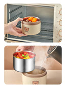 Axyaa Stainless Steel Lunch Box Set with Insulated Bag