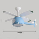 Axyaa Modern Ceiling Fan Lights for Kids' Bedroom and Dining Room LED Indoor Lighting