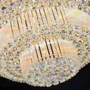Axyaa Crystal LED Chandelier: Elegant Ceiling Lamp for Home, Living Room, Bedroom, Kitchen & Hotel