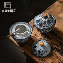 Axya Ceramic Ashtray with Lid, Stylish and Functional Design
