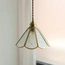 Axyaa Glass Chandelier Pendant Light Fixture LED Hanging Lamp for Home Indoor Decor