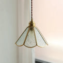 Axyaa Glass Chandelier Pendant Light Fixture LED Hanging Lamp for Home Decor