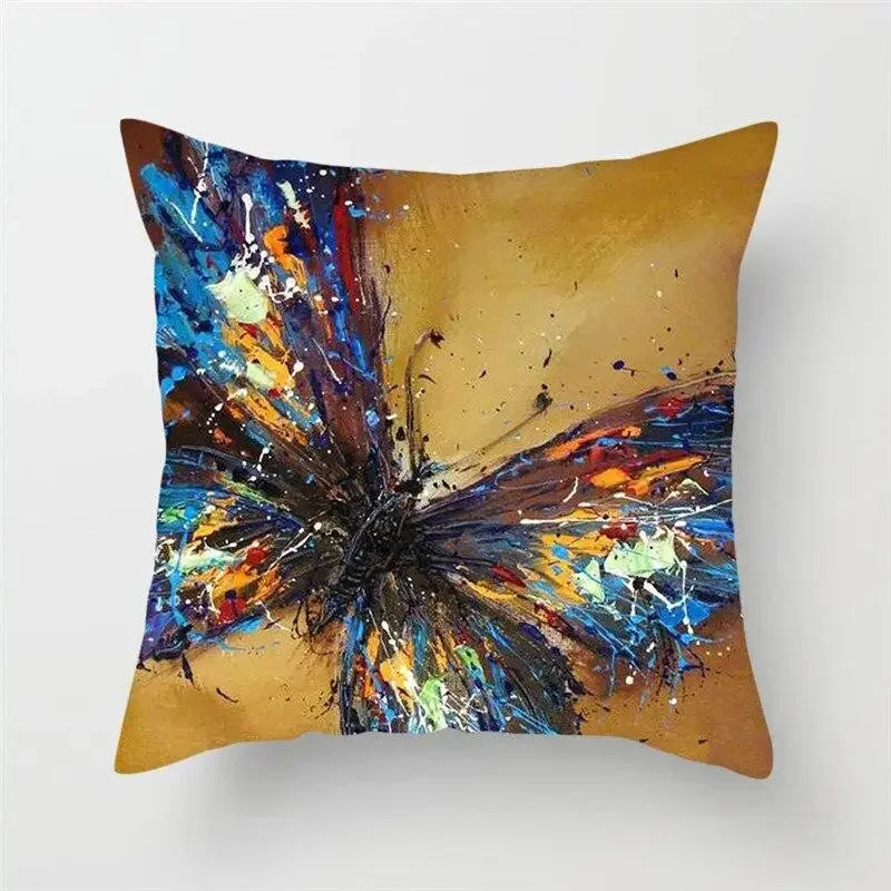 Axyaa Floral Butterfly Pillowcase for Home Decor and Events