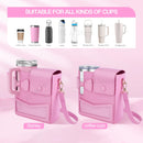 Axyaa Crossbody Bag Purse for Stanley Cup 40 oz Bottle with Adjustable Strap