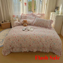 Axyaa Spring Flowers Princess Bedding Set: Duvet Cover, Sheet, Pillowcases