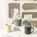 Axyaa Solid Color Ceramic Mug with Handle for Coffee, Tea, Juice - Large Capacity