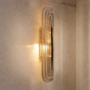 Nordic Glass Wall Lamp Study Porch Stainless Steel Bedroom Bedside Axyaa Design
