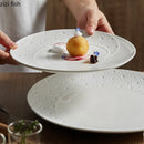 Axya Ceramic Dinner Plates - Elegant Round Tableware for Restaurant, Pasta, Sushi