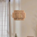 Axyaa Rattan Pendant Light Handmade Hemp Rope Restaurant Bar Cafe Hanging Lamp