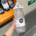 Axyaa 1500/2000ml Tritan Water Bottle with Time Marker, Leak-Proof, BPA-Free Gradient Color