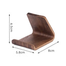 Axyaa Walnut Wood Mobile Stand Desktop Holder Tablet Heat Sink Support Rack