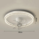 Axyaa Ceiling Fan with LED Light & Remote Control, Modern Foldable Bedroom & Living Room Lighting