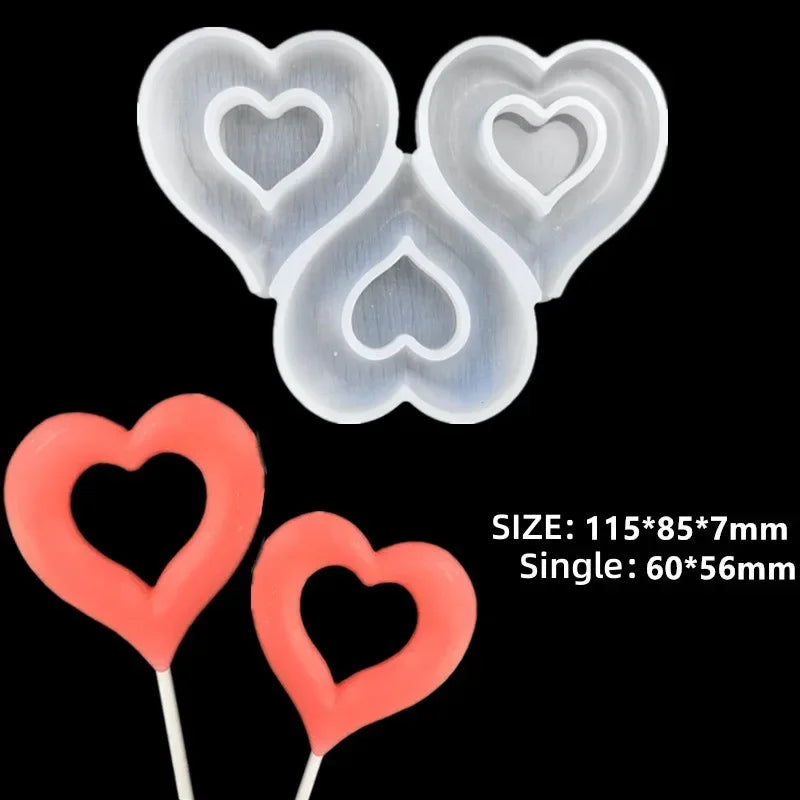 Axyaa Silicone Lollipop Molds Cake Decorating Chocolate Baking Mould