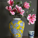 Axyaa Blue and White Porcelain Vase for Flowers Arrangement and Hydroponics