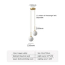 Axyaa Glass Ball Pendant Chandelier: Nordic Style Lighting for Home Decor