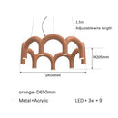 Axyaa Minimalist M-Shaped Chandelier for Coffee Shop Office Restaurant Window Display