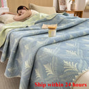 Axyaa Cotton Three-Layer Towel Quilt Sofa Cover Blanket and Shawl Blanket