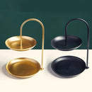 Axyaa Double Layer Nordic Luxury Tray Cake Rack Wedding Decor Kitchen Storage