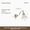 Nordic Glass Lampshade Wall Lamp Axyaa for Bedroom Living Room Study Hotel Decor