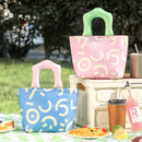 Axyaa Insulated Lunch Box Bag for Students and Office Workers, Graffiti Design