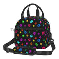 Axyaa Dog Paw Print Insulated Lunch Bag - Thermal Portable Bento Pouch