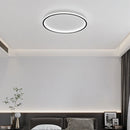 Axyaa Modern Round Iron Ceiling Lights for Bedroom, Dimmable Study Lamp