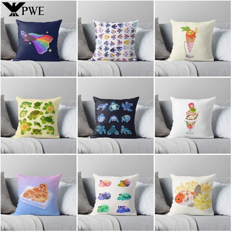 Nordic Abstract Pillowcase Cover for Sofa Cushion modern Living Room 45*45