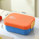 Axyaa Portable Bento Box with Cutlery - Microwaveable Lunch Container