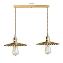 Axyaa Nordic Copper LED Pendant Light with Knob Switch for Bedroom Dinning Living Room