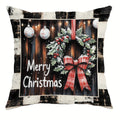 Axyaa Christmas Theme Pillowcase Gift Home Decor Sofa Cushion Cover