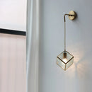 Axyaa Clear Glass LED Wall Lights - Modern Nordic Style Bedside Lamp